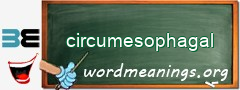 WordMeaning blackboard for circumesophagal